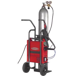 MagicWave 2200 advanced TIG gas welding machine, a reliable arc welding machine in Malaysia with portable gas setup.